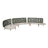 Conjunto de jardín MYLORE Arcilla 6 plazas - Aluminio tratado con epoxi, poliéster reciclado Arcilla
