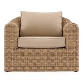Conjunto de jardín MOORÉA Savana 5 plazas - Poliéster, aluminio con recubrimiento de epoxi Savana