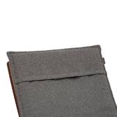 Cojín de tumbona SOLFIA Gris pizarra 190 x 60 cm - Poliéster Gris ardoise