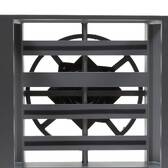 Sillón de jardín giratorio ALLURE Gris / Grafito Aluminio tratado con epoxi, Poliéster Gris / Grafito