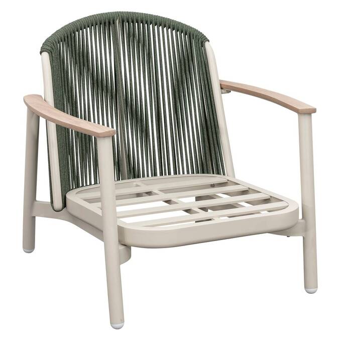 Sillón de jardín MYLORE Arcilla Aluminio tratado con epoxi, Poliéster reciclado,3704
