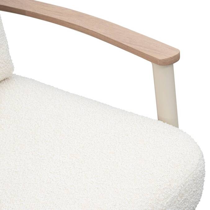 Sillón de jardín MYLORE Arcilla Aluminio tratado con epoxi, Poliéster reciclado,3704