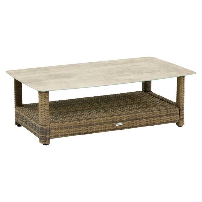 Conjunto de jardín SELENIM Naturae 5 plazas - Aluminio tratado con epoxi, Olefina3436