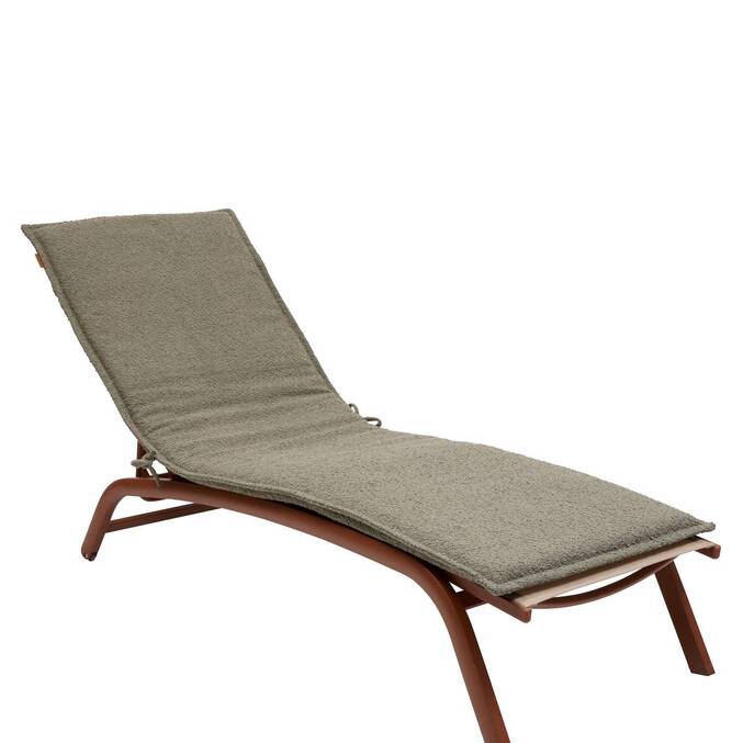 Cojín de tumbona SOLFIA Verde laurel 190 x 60 cm - Poliéster3795