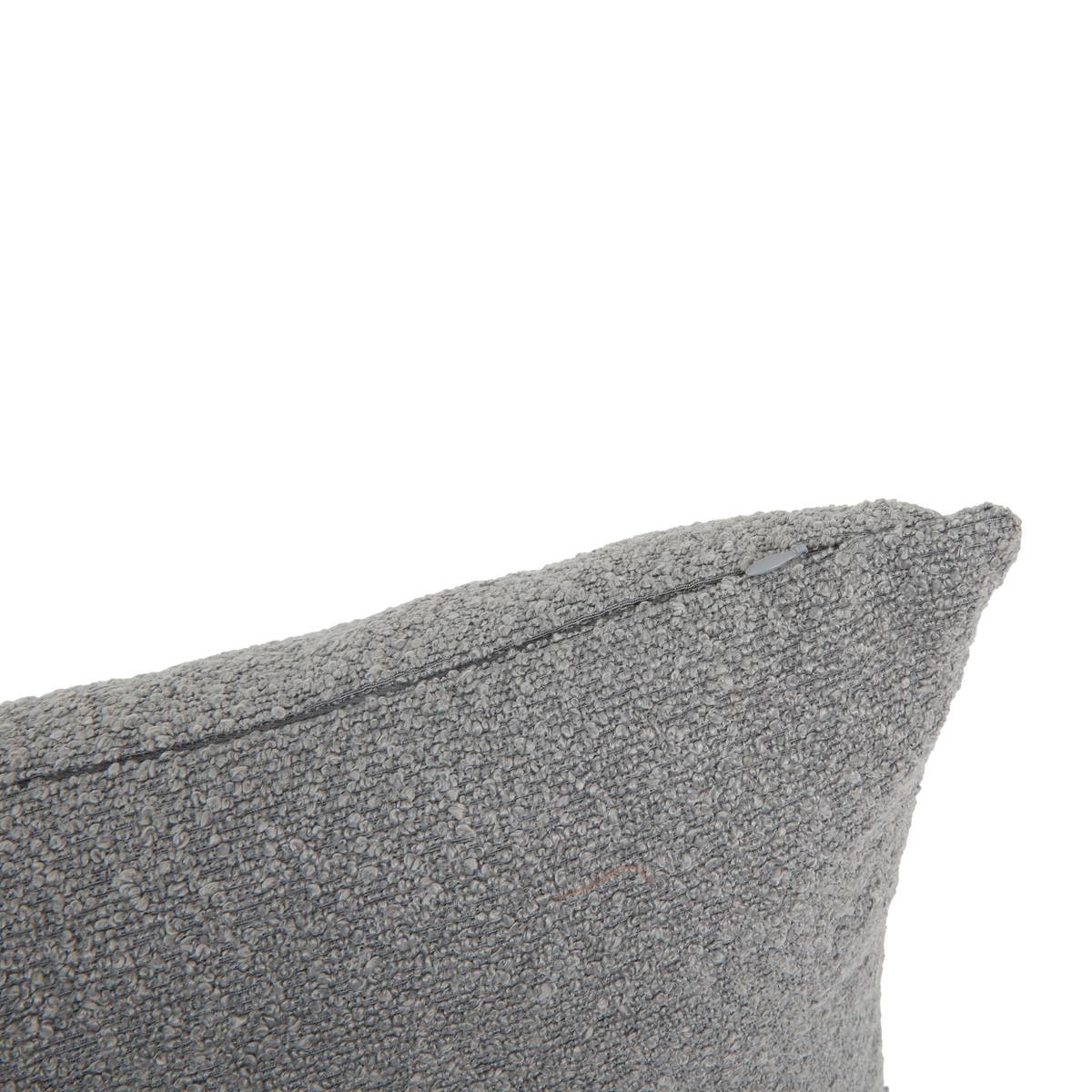 Cojín decorativo SOLFIA Gris pizarra 45 x 45 cm - Poliéster Gris ardoise