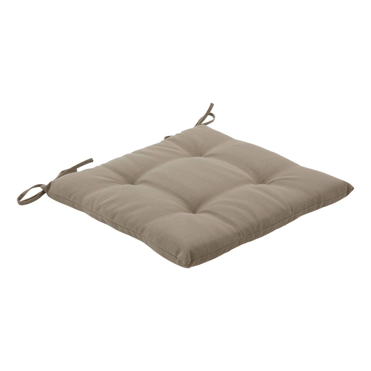 Cojín para silla KORAÏ Café 40 x 40 cm - Poliéster Café