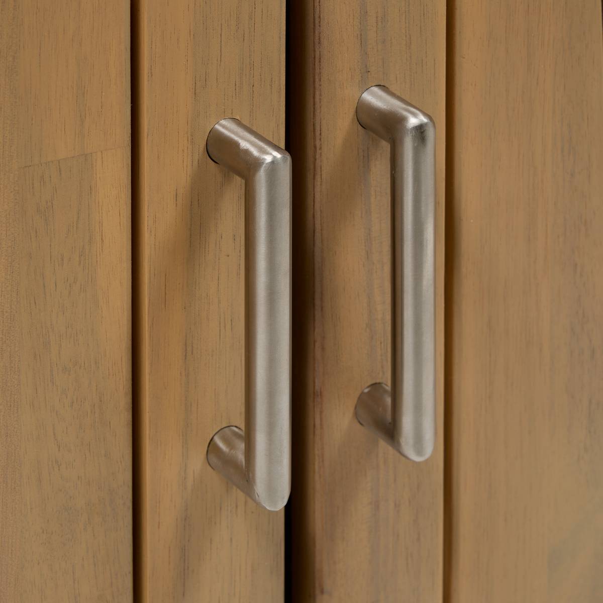 Módulo para cocina de verano LODGIA Beige 100 x 86 x 50 cm - Acero, Aluminio, Acacia certificada FSC® Acacia