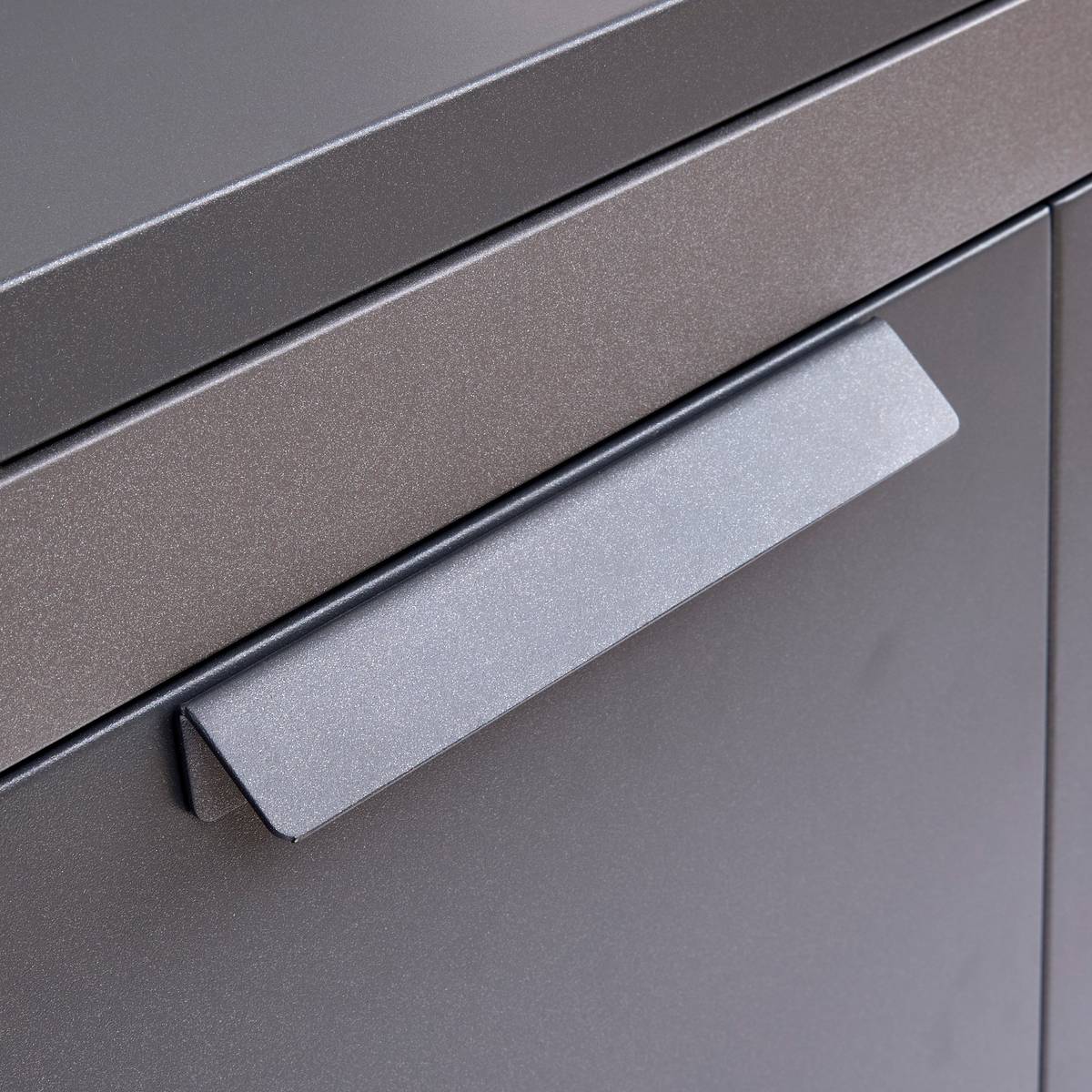 Módulo para cocina de verano OXYANA Grafito 110 x 80 x 60 cm - Acero galvanizado, Tratamiento antioxidante reforzado Grafito