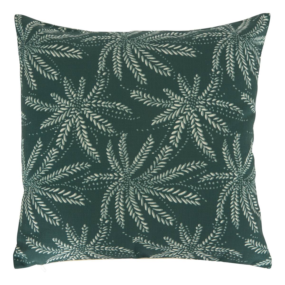 Cojín de exterior cuadrado THE PALM RESORT Verde 55 x 55 cm - Poliéster reciclado Verde
