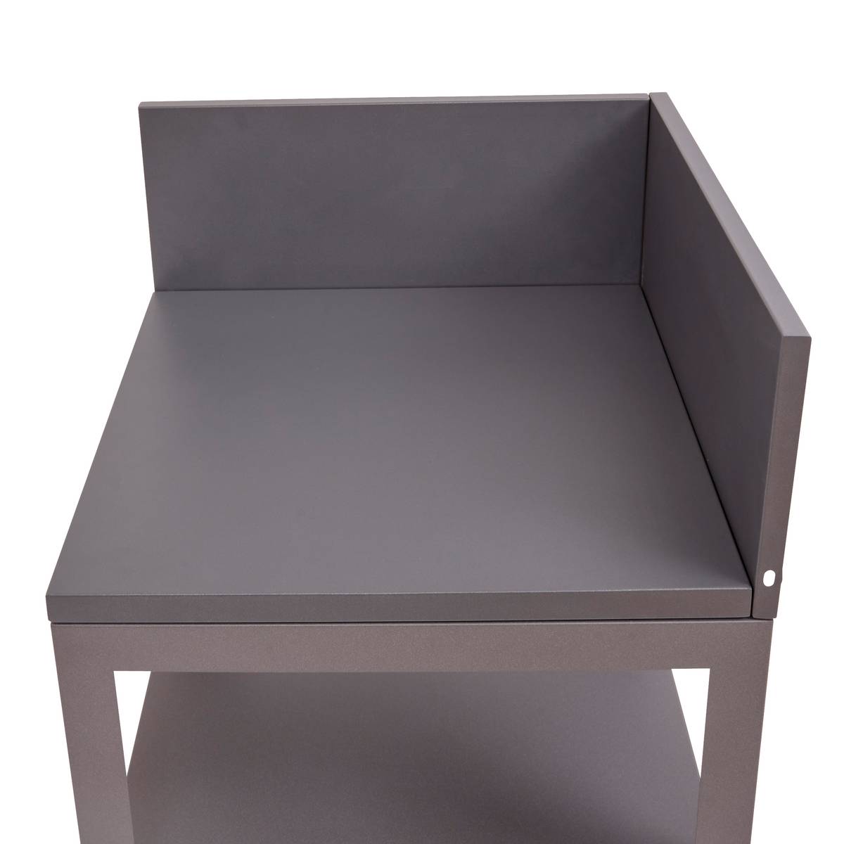 Módulo de esquina para cocina de verano OXYANA Grafito 110 x 60 x 60 cm - Acero galvanizado, Tratamiento antioxidante reforzado Grafito