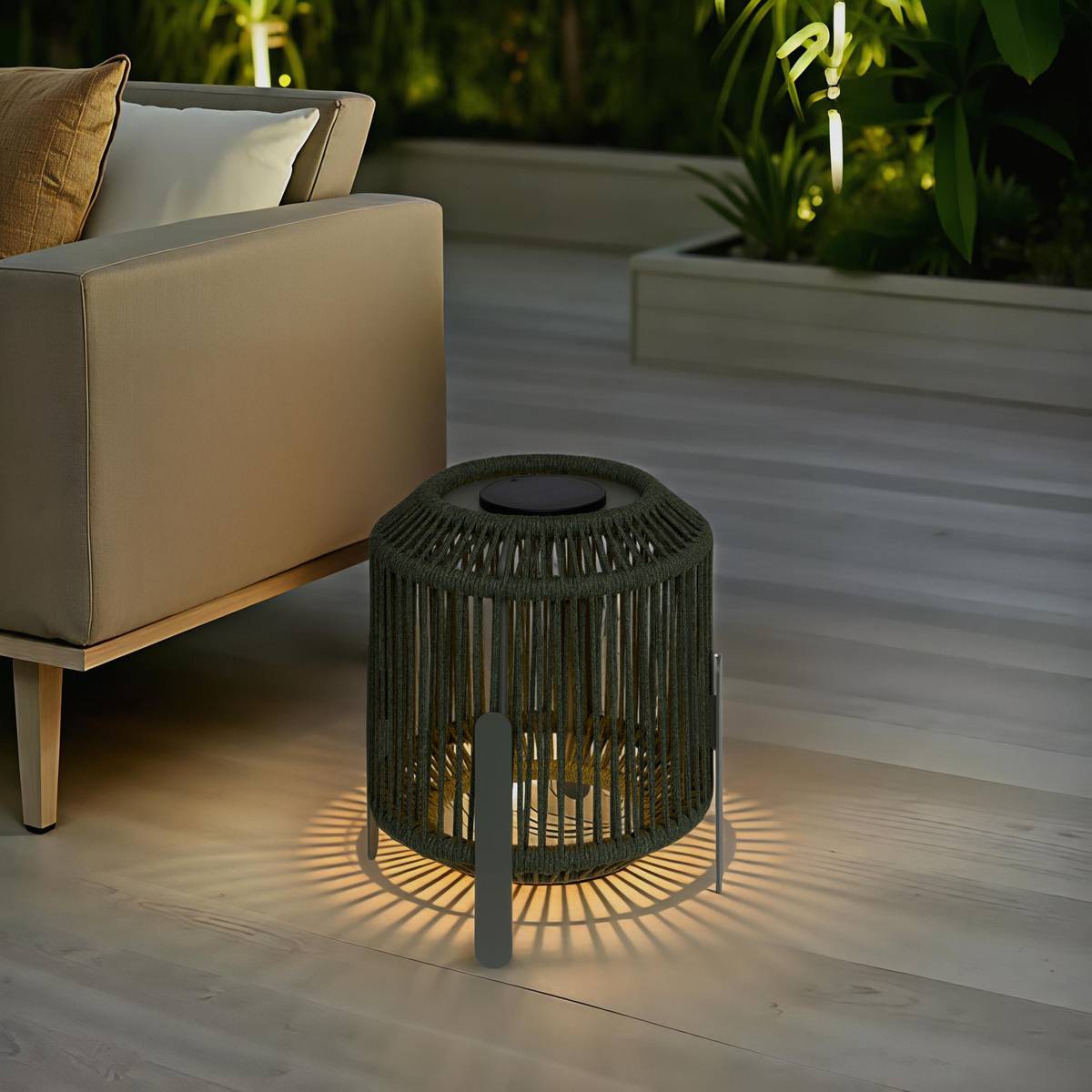 Lámpara de exterior LINY Gris D. 35 cm - Aluminio, Algodón Laurel