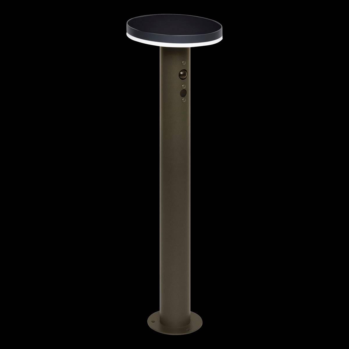 Bolardo solar exterior DETEKT Grafito D.15,5 cm - Aluminio Grafito