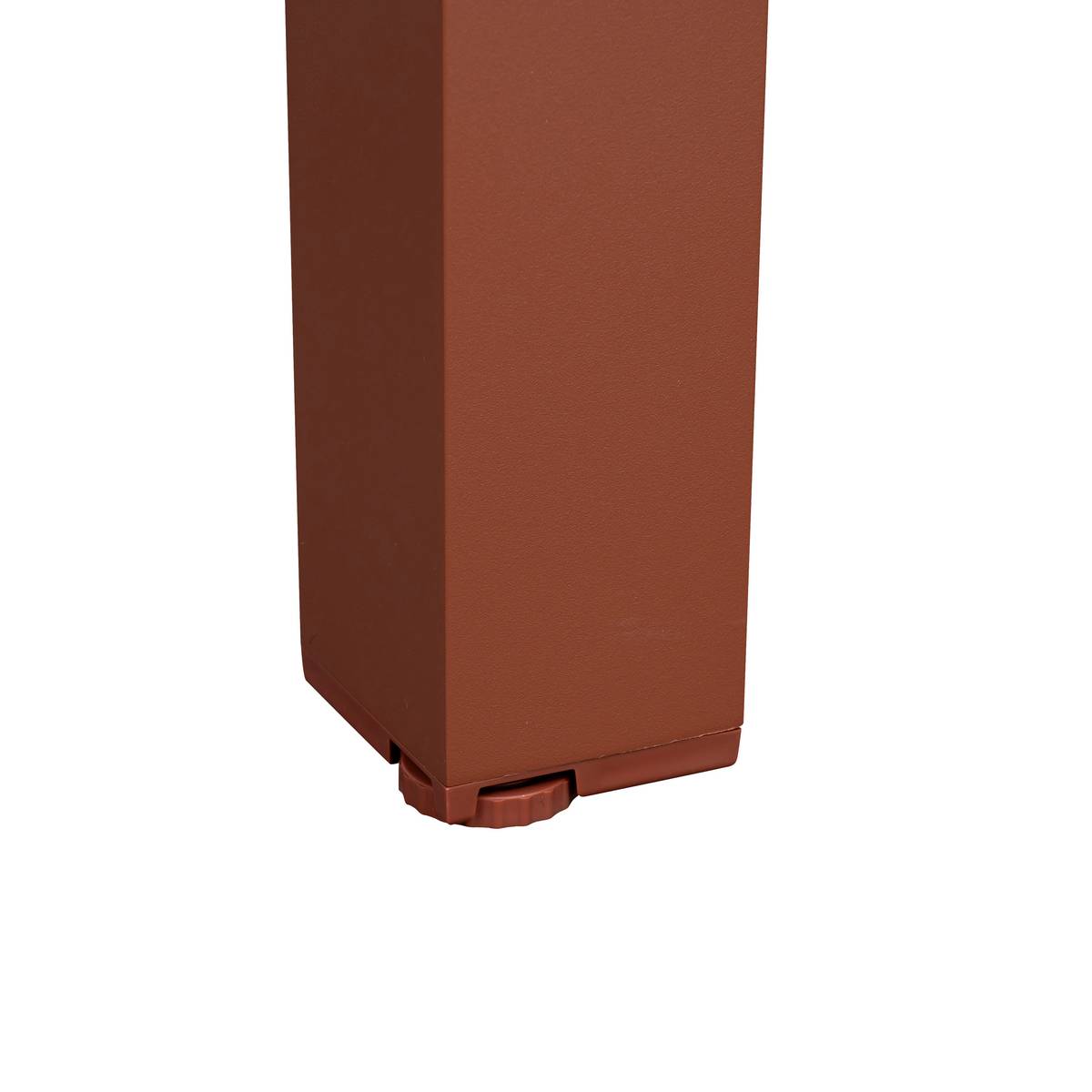 Mesa de jardín rectangular extensible ÉVASION efecto madera Honey / Caoba 10 plazas - Aluminio recubierto de epoxi Efecto madera Honey / Marrón caoba