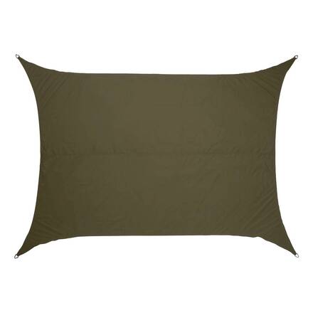Vela de sombra rectangular ELYORA Verde laurel 3 x 2 m - Poliéster