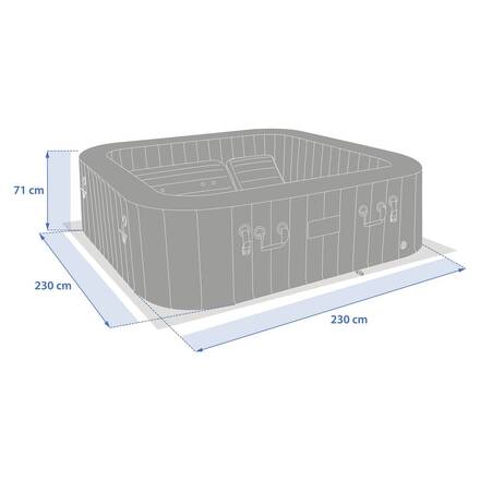 Spa COMFY Taupe 5 plazas - PVC