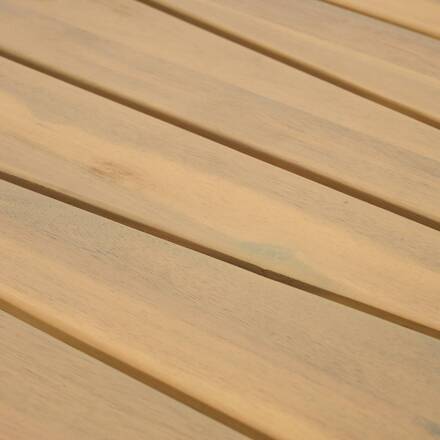 Baúl de almacenamiento LODGIA Beige 165L - Acacia certificado FSC®, Acero