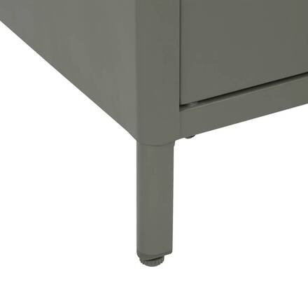 Aparador de jardín IRONIA Verde laurel 90 x 45 x 86 cm - Acero galvanizado, Tratamiento antióxido reforzado