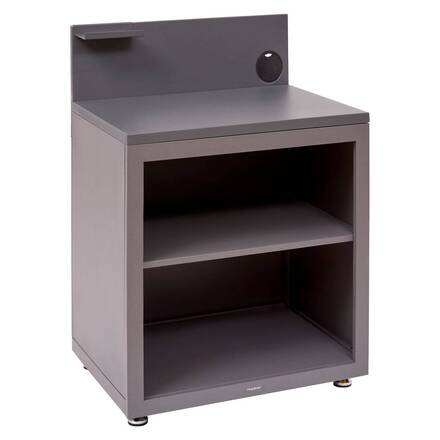 Estante para cocina de verano OXYANA Grafito 110 x 60 x 80 cm - Acero galvanizado, Tratamiento reforzado contra el óxido