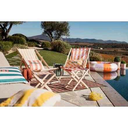 Cojín exterior rectangular POOLSIDE Terracota 50 x 30 cm - Poliéster