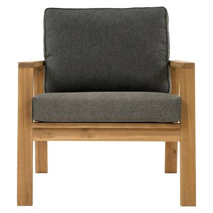Conjunto de jardín TIWI Gris / Acacia 4 plazas - Acacia certificado FSC®