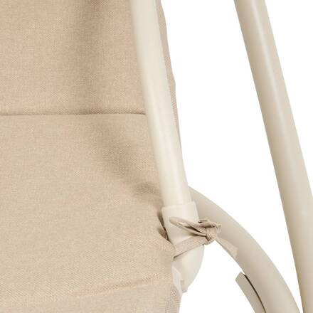 Tumbona MEORIA Beige / Arcilla Texaline, acero tratado con epoxi, aluminio tratado con epoxi