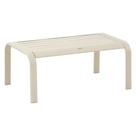 Conjunto de jardín PIAZZA Arcilla 4 plazas - Aluminio tratado con epoxi, Texaline