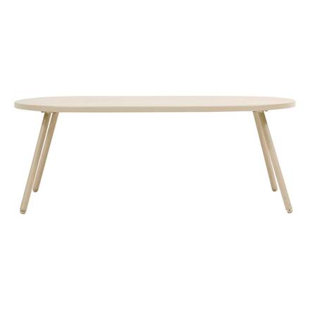 Conjunto de jardín PAOPAO Beige / Arcilla 4 plazas - Acero tratado con epoxi, Tratamiento reforzado contra el óxido, Poliéster