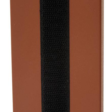 Sofá esquinero de jardín ALLURE Beige / Caoba 5 plazas - Aluminio tratado con epoxi, Poliéster