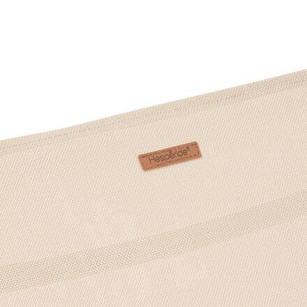 Tumbona BONAO Lino / Caoba 2 ruedas - Aluminio recubierto de epoxi, Texaline