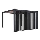 Persiana vertical EVORA Grafito Para EVORA Lado 3 m - 2,7 x 2,3 m - Aluminio con tratamiento epoxi Grafito