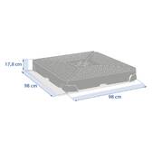 Base de sombrilla SOLIVIO Grafito 98 x 98 x 19,6 cm - Plástico Grafito