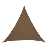 Vela de sombra triangular ELYORA Café 4 x 4 m - Poliéster Café