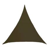 Vela de sombra triangular ELYORA Verde laurel 3 x 3 m - Poliéster Laurel