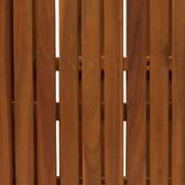 Baúl de almacenamiento Beige 100L - Acero, Acacia certificado FSC® Acacia