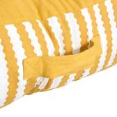 Cojín para uelo exterior rectangular POOLSIDE Amarillo 120 x 80 cm - Algodón Amarillo