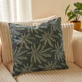Cojín de exterior cuadrado THE PALM RESORT Verde 55 x 55 cm - Poliéster reciclado Verde