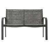 Conjunto de jardín PIAZZA Grafito 4 plazas - Aluminio tratado con epoxi, Texaline Grafito