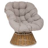 Sillón de jardín giratorio NYMELY Beige Acero, Tratamiento antióxido reforzado, Olefina Beige