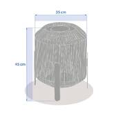 Lámpara de exterior LINY Gris D. 35 cm - Aluminio, Algodón Laurel