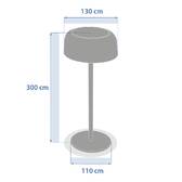 Lámpara solar BOLTY Grafito H.30 cm - Aluminio Arcilla