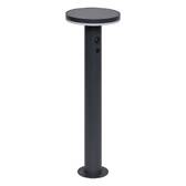 Bolardo solar exterior DETEKT Grafito D.15,5 cm - Aluminio Grafito