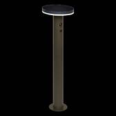 Bolardo solar exterior DETEKT Grafito D.15,5 cm - Aluminio Grafito