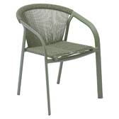 Silla de jardín con reposabrazos RIU Salvia / Verde laurel Aluminio tratado con epoxi, Poliéster Salvia / Verde laurel