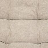 Mecedora FELINIO Verde laurel Acero tratado con epoxi, Tratamiento reforzado contra el óxido, Texaline Beige / Verde laurel