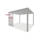 Persiana EVORA Arcilla Para EVORA Lado 3 m - 1/3 lado - 0,9 x 2,4 m - Aluminio con tratamiento epoxi Arcilla