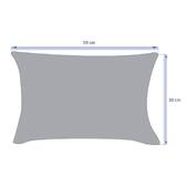 Cojín decorativo rectangular KORAI Café 30 x 50 cm - Poliéster Café