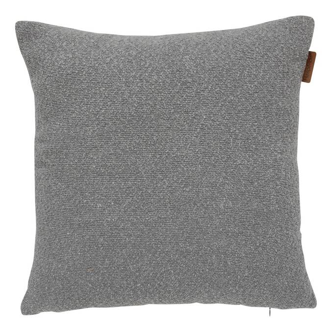 Cojín decorativo SOLFIA Gris pizarra 45 x 45 cm - Poliéster3888