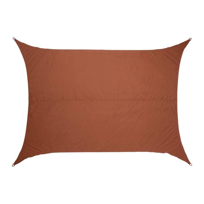 Vela de sombra rectangular ELYORA Caoba 4 x 3 m - Poliéster3878