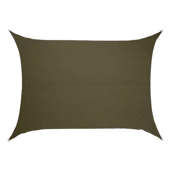 Vela de sombra rectangular ELYORA Verde laurel 3 x 2 m - Poliéster3795