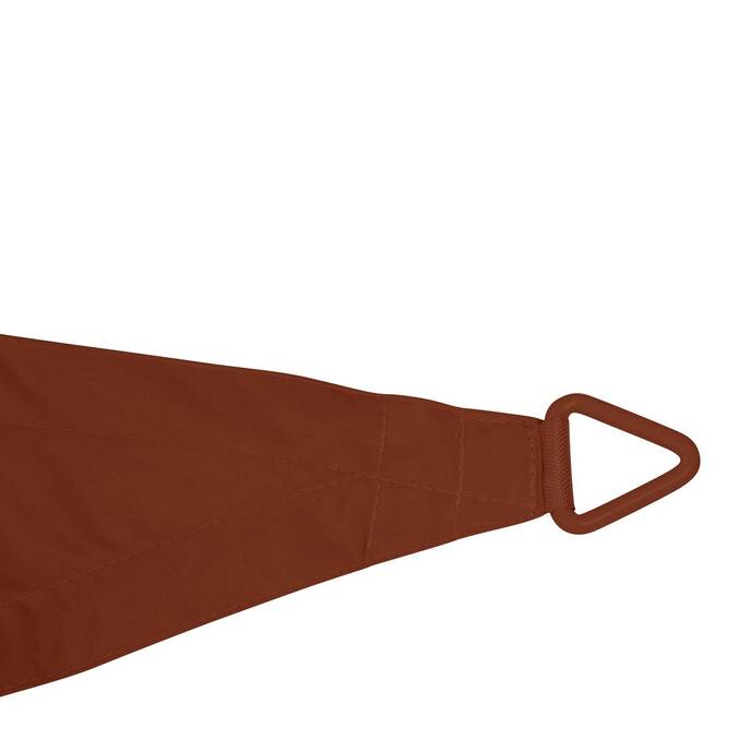 Vela de sombra triangular ELYORA Caoba 3 x 3 m - Poliéster Marrón Caoba